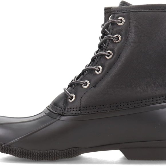 Men's Sperry Saltwater Duck Boots - Black Size 8.5 - Picture 4 of 6